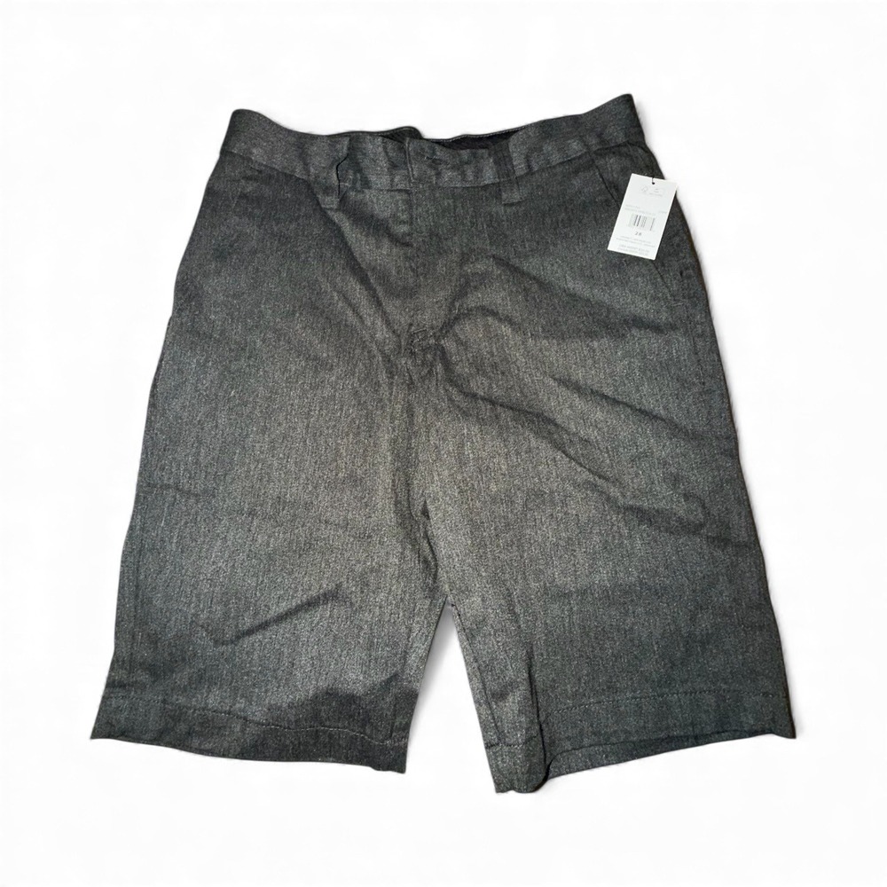 Volcom Mens Gray Vmonty‎ Stretch Chino Shorts Flat Front Casual, Size 28, NWT